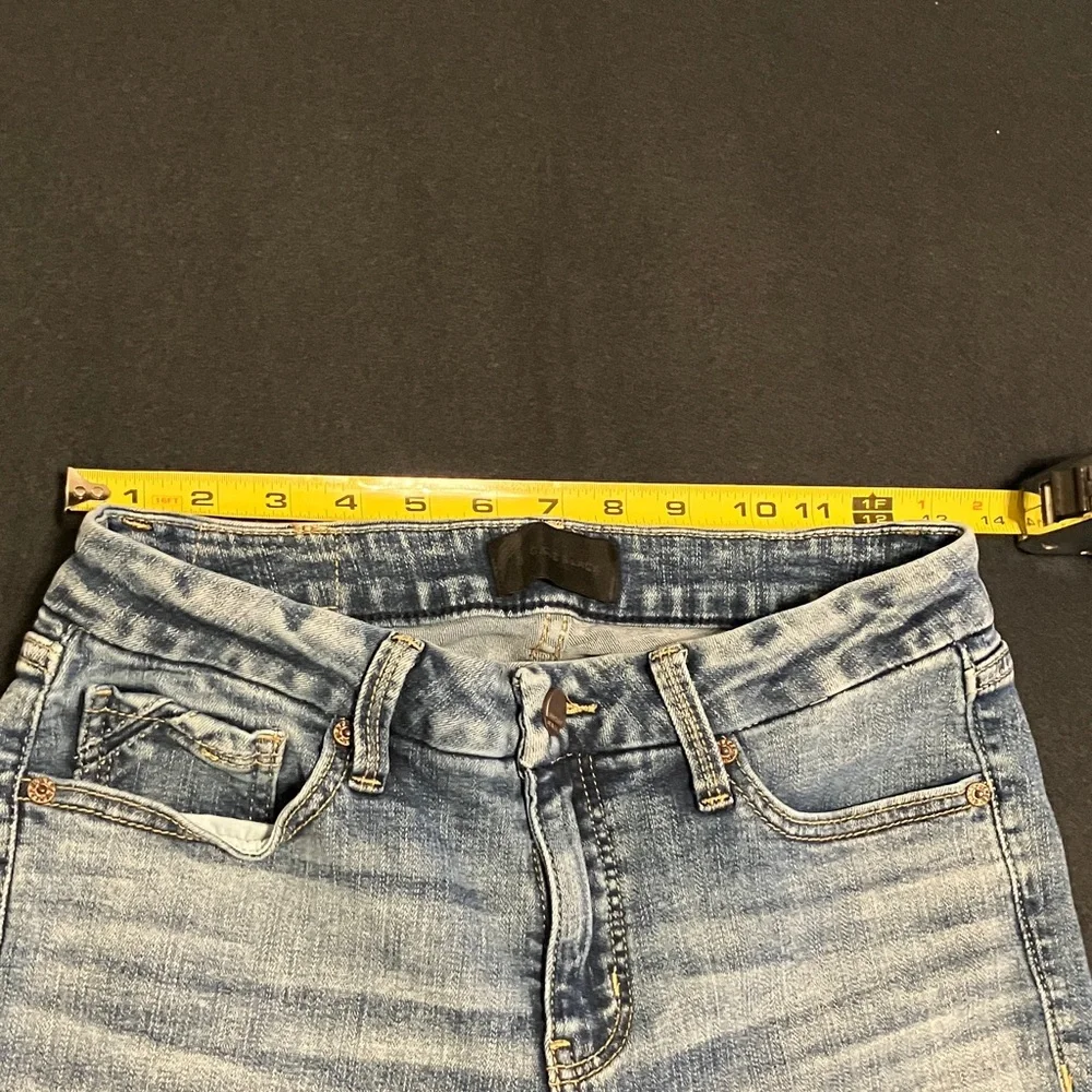 Buckle Black Distressed Skinny Blue Jeans - Picture 3 of 8